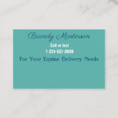 馬の三尾 名刺 (裏面)