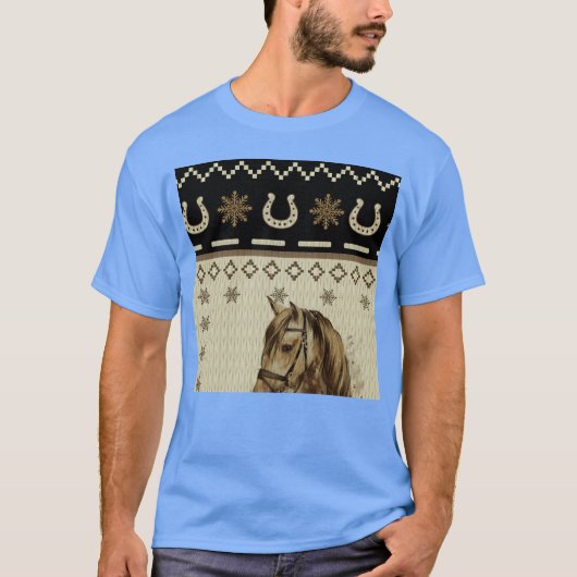 馬の上での真の馬物語の冒険 Tシャツ (正面)