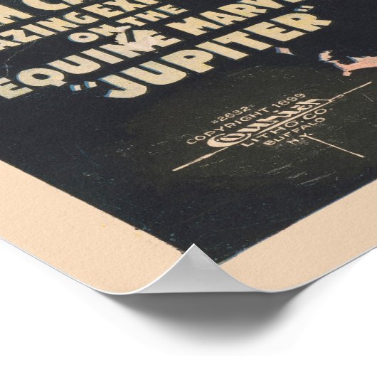 馬の上にマダムアダカステッロのサーカスのポスター ポスター (角)