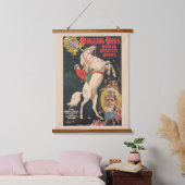 馬の上にマダムアダカステッロのサーカスのポスター 吊り下げ型タペストリー (寝室)
