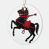 馬の中世タイムズデスティニーギフト セラミックオーナメント (左)