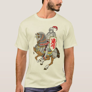 馬の中世騎士 Tシャツ