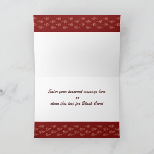 馬の中国のカードのカスタマイズ可能な年 シーズンカード (内部)