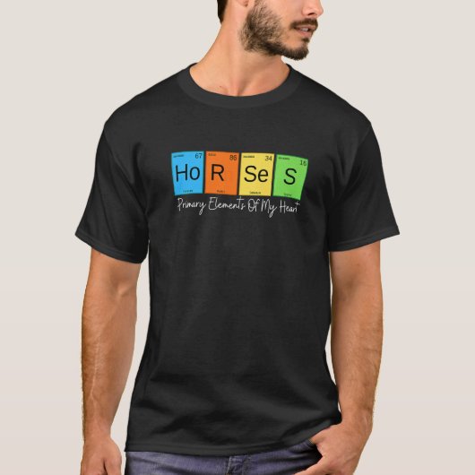 馬の主な要素の私のハート乗馬リディ Tシャツ (正面)