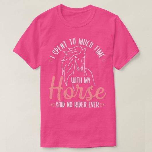 馬の乗り手と時間を過ごした Tシャツ (デザイン正面)