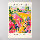 馬の乗り手メキシコ美術、フローラの田舎の装飾。 ポスター (正面)