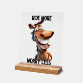 馬の乗クール乗り方より心配なくワードアート アクリルサイン (傾斜)