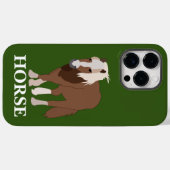 馬の乗パーソナライズされたり手の恋人 Case-Mate iPhoneケース (裏面 (横))