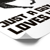 馬の乗馬グラフを愛しているだけの男 ポスター (角)