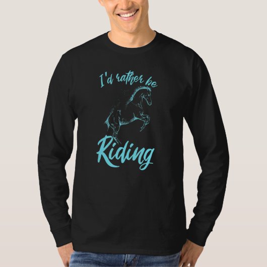 馬の乗馬ライダーIdむしろ乗馬Hor Tシャツ (正面)