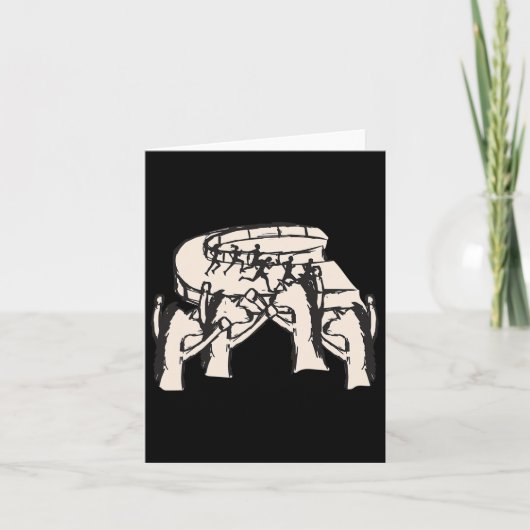 馬の人に賭け馬術ギフトフーをレース カード (正面)