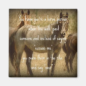 馬の人 マグネット (正面)