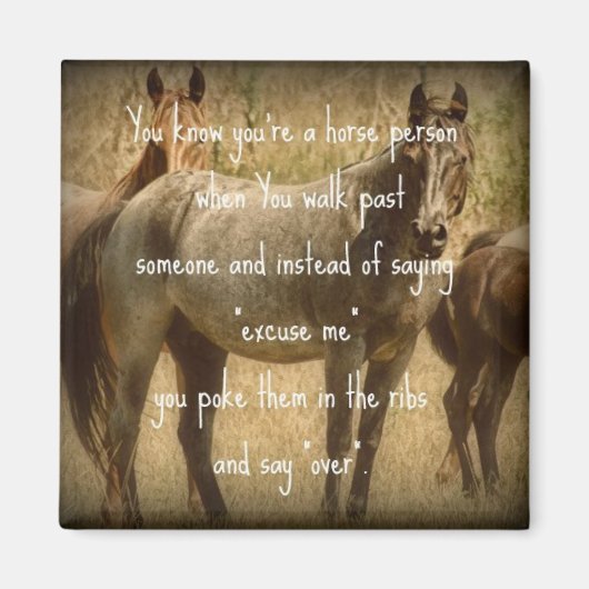 馬の人 マグネット (正面)