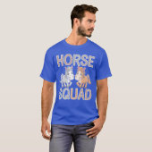 馬の仲間たちグループ家族友達チーム 友達 Tシャツ (正面フル)