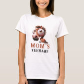 馬の似顔絵 1歳の誕生日パーティー Tシャツ (正面)