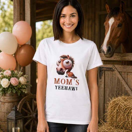 馬の似顔絵 1歳の誕生日パーティー Tシャツ