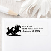 馬の住所シール~EZ2の変更情報のカウボーイ ラベル (インサイチュ)