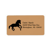 馬の住所 シール (正面)