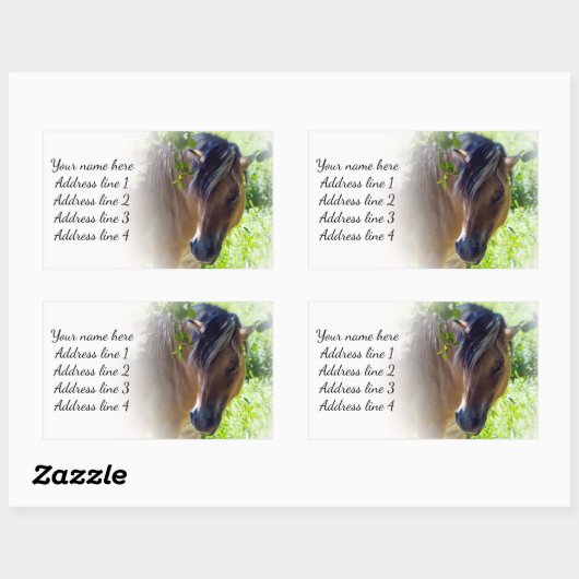 馬の住所 シール (シート)