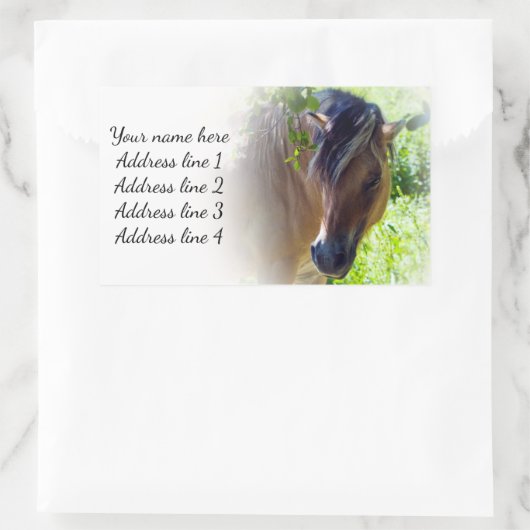 馬の住所 シール (バッグ)