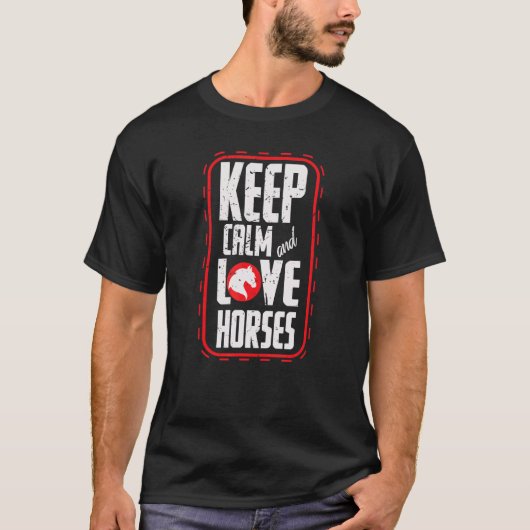 馬の保静かな愛の馬 Tシャツ (正面)