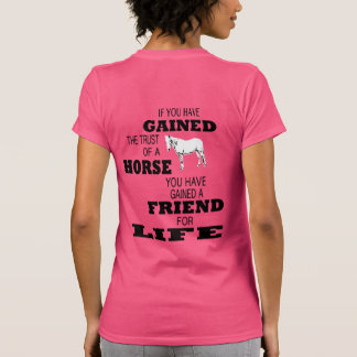 馬の信頼 Tシャツ