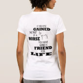 馬の信頼 Tシャツ (裏面)