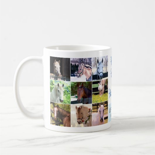 馬の健康と幸福 – Herd コーヒーマグカップ (左)