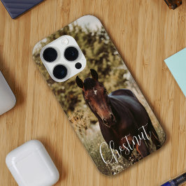 馬の写真と名前 iPhone 15 PROケース