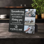 馬の写真と悔やみや弔慰引用文馬メモリアルプラーク フォトプラーク