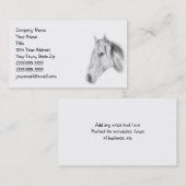 馬の写真の名刺 名刺 (正面/裏面)