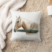 馬の写真の装飾用クッション クッション (ブランケット)