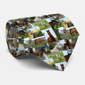 馬の写真コラージュ ネクタイ (ロール)