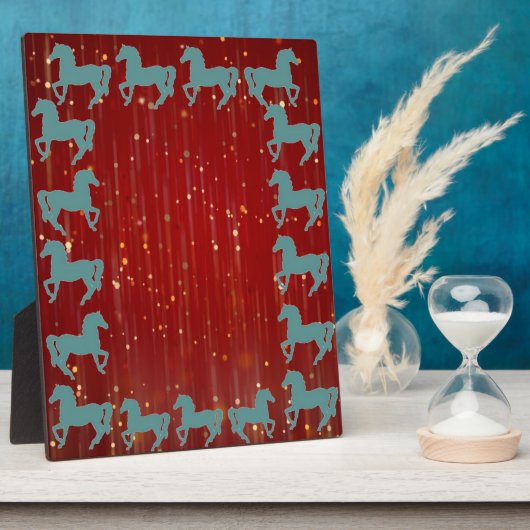 馬の写真プラーク フォトプラーク (側面)