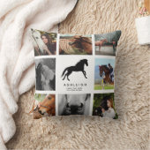 馬の写真モダンコラージュ馬術の形見 クッション (ブランケット)