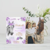 馬の写真招待状 招待状 (スタンド正面)