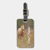 馬の写真撮影 ラゲッジタグ (正面縦)
