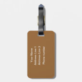 馬の写真撮影 ラゲッジタグ (裏面縦)