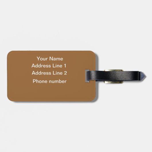 馬の写真撮影 ラゲッジタグ (裏面横)