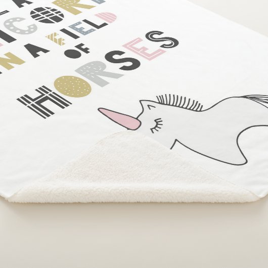 馬の分野のユニコーンがあって下さい シェルパブランケット (3/4)