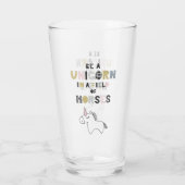 馬の分野のユニコーンがあって下さい タンブラーグラス (裏面)