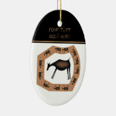 馬の初期の洞窟アート セラミックオーナメント (右)