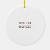 馬の初期の洞窟アート セラミックオーナメント (裏面)