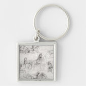 馬の勉強 キーホルダー (正面)