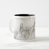 馬の勉強 ツートーンマグカップ (正面左)