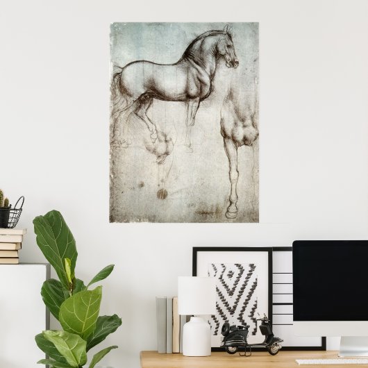 馬の勉強 ポスター (ホームオフィス)