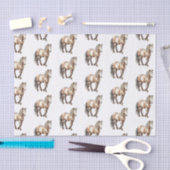 馬の動物の農場の結婚式 薄葉紙 (クラフト)