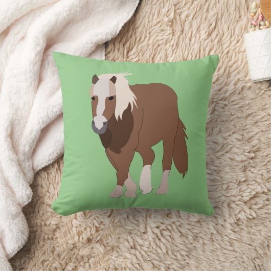 馬の動物の野生動物 クッション (ブランケット)