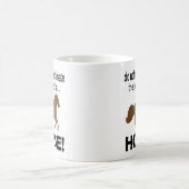 馬の動物の面白い コーヒーマグカップ (中央)