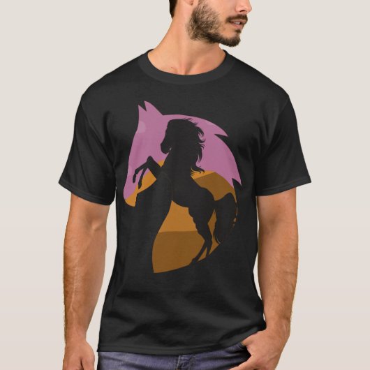 馬の動物愛好家とアルシアのポニー Tシャツ (正面)